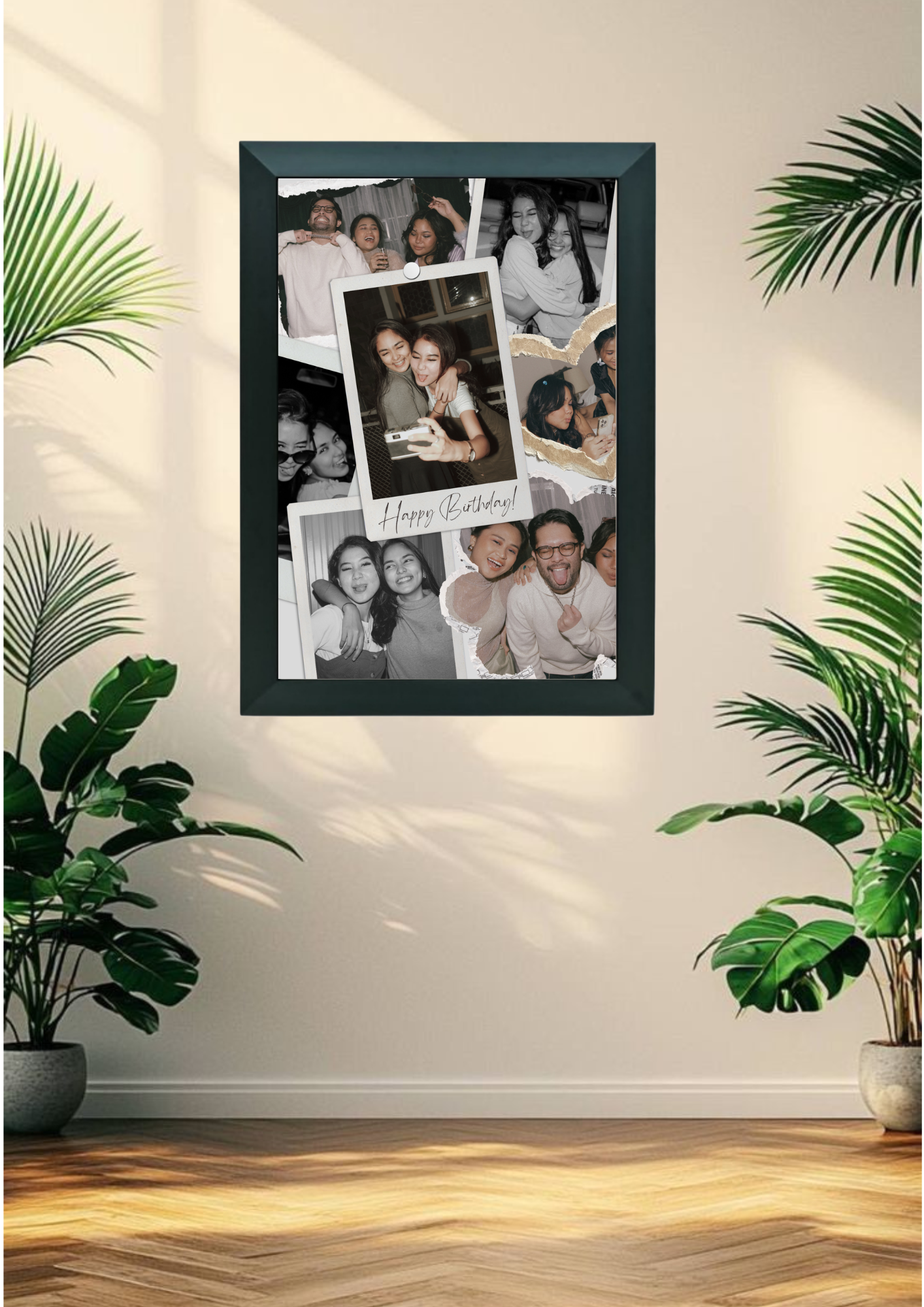 A4 SIZE aesthetic birthday design frames.