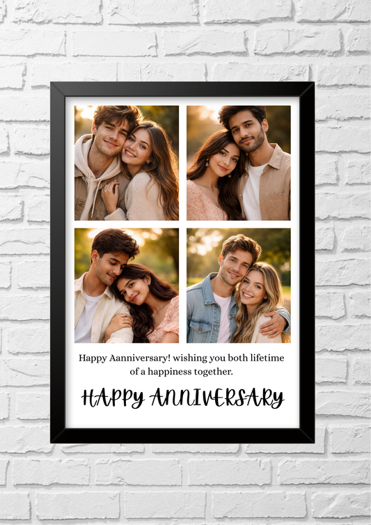 4 Image Anniversary Frame